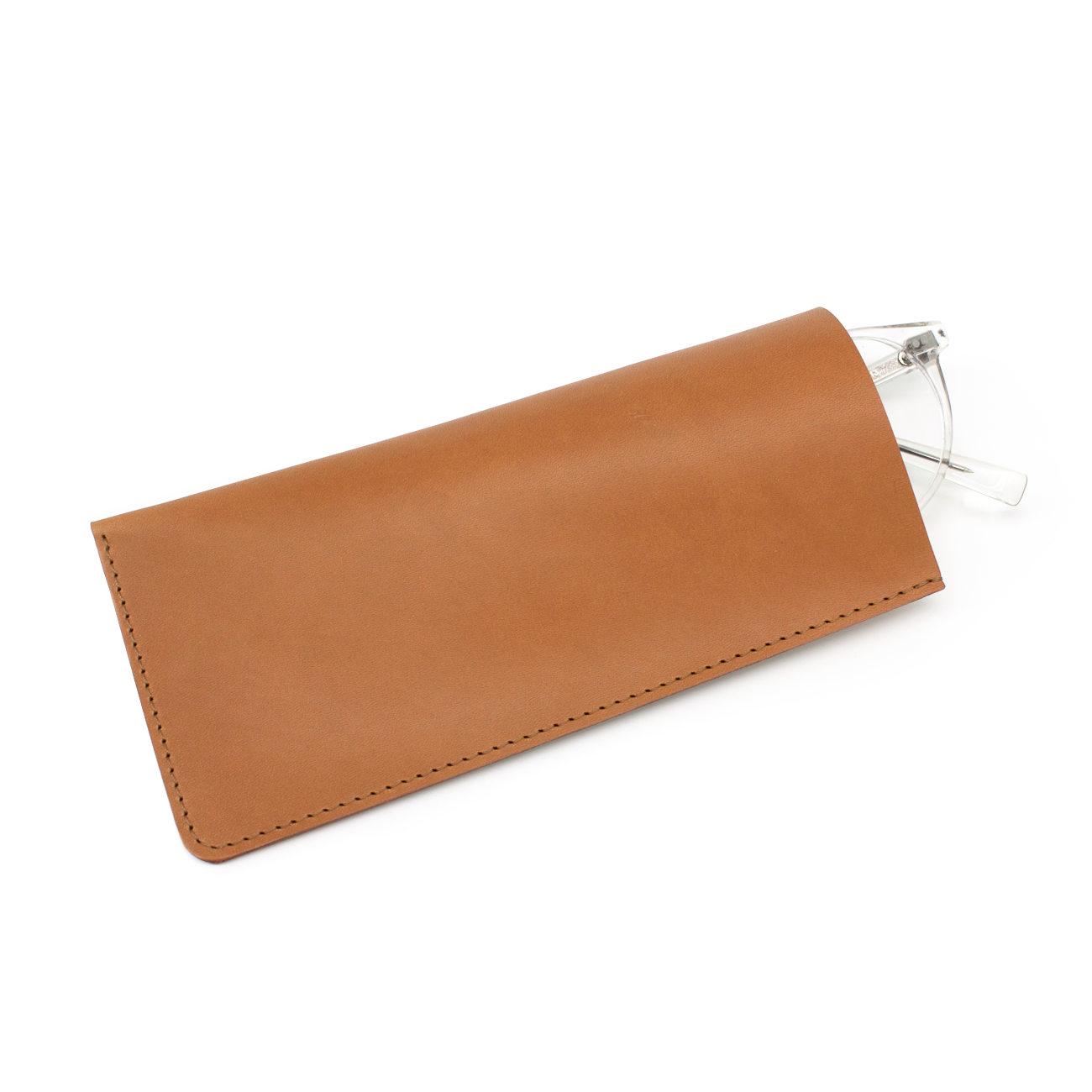 LYKKJA glasses sleeve | cognac